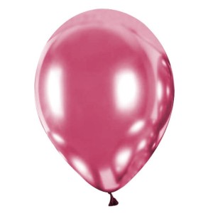 Balon 33 cm Chromowany Różowy - 1 szt