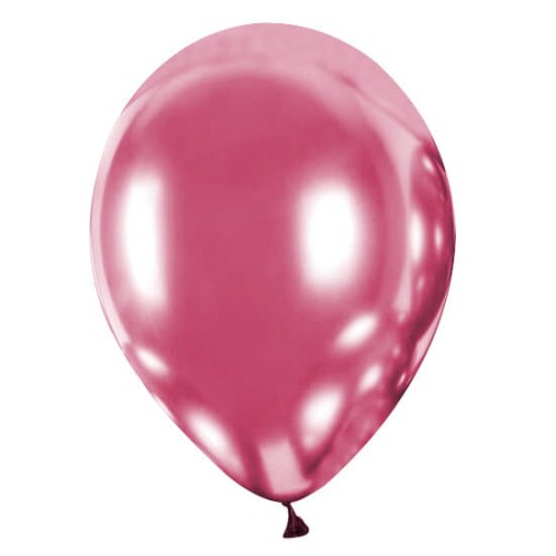 Balon 33 cm Chromowany Różowy - 1 szt