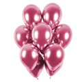 Balon 33 cm Chromowany Różowy - 1 szt
