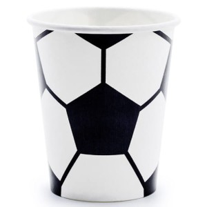 Kubeczki papierowe Piłka 220 ml 6 szt KPP72