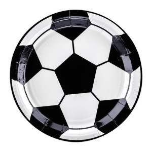Talerzyki papierowe Piłka Mix 18 cm 6 szt TPP72