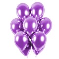 Balon 30 cm Chromowany Fioletowy - 1 szt