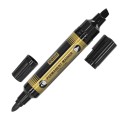 Marker permanentny dwustronny czarny Easy