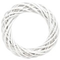Wianek wiklinowy Biały 20 cm