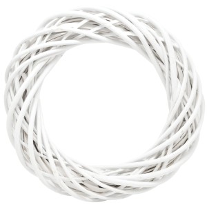 Wianek wiklinowy Biały 20 cm
