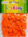 Cekiny 8 mm pastelowe pomarańczowe 10g