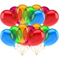 Balony 30 cm Crystal transparentne mix kolorów 20szt