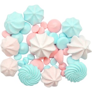 Posypka beziki mix różowo niebieska 35g dekoracja na tort bezowa
