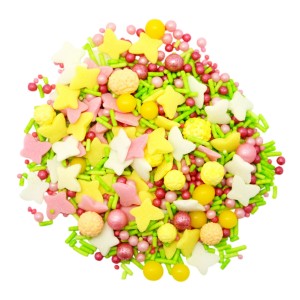 Posypka cukrowa mix Wielkanoc 30g Mydecor perełki mimoza macaroni motylki dekoracje na tort