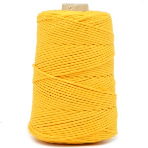 Sznurek bawełniany 3mm 200m Żółty 130