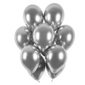 BALONY chromowane SREBRNE shiny DUŻE 10szt