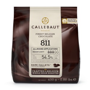 Czekolada deserowa 54,5% Callebaut 811 400g do fontann CIEMNA