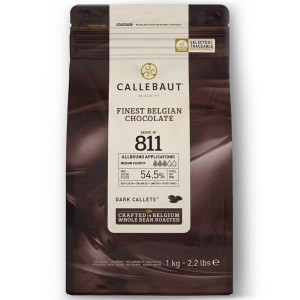 Czekolada deserowa 54,5% Callebaut 811 1 kg do fontann CIEMNA