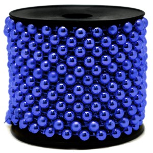 Korale na szpuli 8mm 10m Niebieskie 17