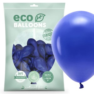 Balony ECO pastelowe 100 szt Granat
