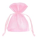 Woreczki z organzy Różowe 10x15cm - 10 sztuk