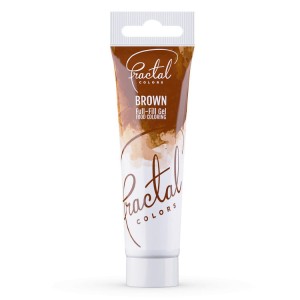 Barwnik spożywczy w żelu 30g Brązowy Fractal Colors BROWN