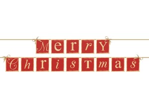 Baner Merry Christmas 220 cm GRL18