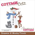 Wykrojnik CottageCutz Snoowman & Woodsy Friends 
