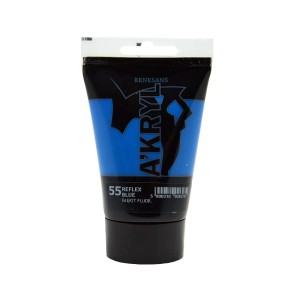Farba Akrylowa A'KRYL 100 ml 55 Błękit Fluorescencyjny