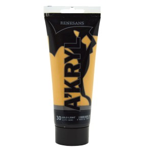 Farba Akrylowa A'KRYL 200 ml 30 Złoto Jasne
