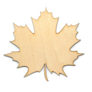 Liść klonu ze sklejki 4cm