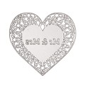 Wykrojnik DpCraft - Serce ażurowe Mr&Mrs 079