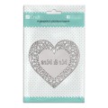 Wykrojnik DpCraft - Serce ażurowe Mr&Mrs 079