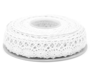 Koronka bawełniana 4,5m Biała FS103-02