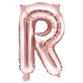 Balon foliowy Różowe Złoto 35 cm Litera R