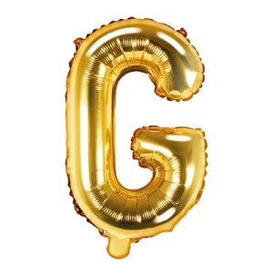 Balon foliowy Złoty 35 cm Litera G