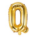 Balon foliowy Złoty 35 cm litera Q