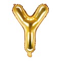 Balon foliowy Złoty 35 cm litera Y