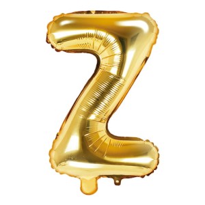 Balon foliowy Złoty 35 cm litera Z
