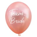 Balon 30 cm Wieczór Panieński Team Bride Rose Gold
