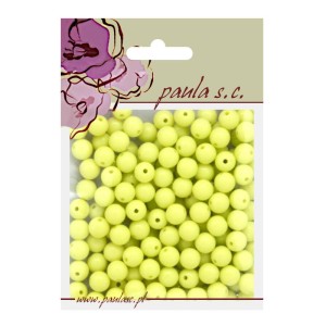 Koraliki perełki 8 mm z dziurką Pastel Pistacjowe