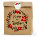 Torebki na prezenty Merry Little Christmas Kraft