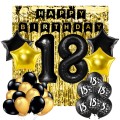 Zestaw Dekoracji Balony 18 Urodziny Kurtyna XL