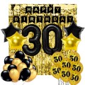 Zestaw Dekoracji Balony 30 Urodziny Kurtyna XL