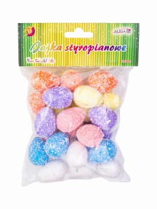 Jajka styropianowe WPJ-5724 kolorowe 3,5cm 25szt