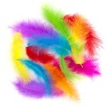 Pióra indycze 10-15cm 30 szt Brights
