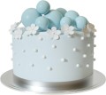 TOPPER KULE na piku tort NIEBIESKIE dekoracja urodziny pikery KULKI 20 sztuk