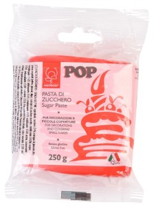 Masa cukrowa lukier POP Modecor czerwona 250g