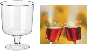 Kieliszki plastikowe do wina 200ml 10 szt puccharki do deserów