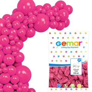 Balony pastelowe Fuksja 5" 100 szt Gemar