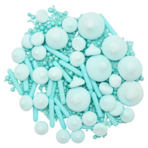 Posypka mix baby blue beziki 30g perełki dekoracje na tort