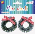 Wianki świąteczne DEKORACYJNE Mini 4 cm 2 sztuki STROIK ozdoba