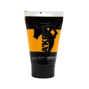 Farba Akrylowa A'KRYL 100 ml 06 Żółta Ciemna