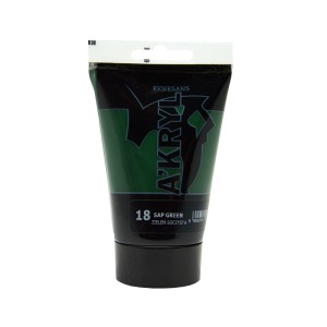 Farba Akrylowa A'KRYL 100 ml 18 Zieleń Soczysta