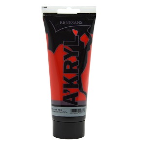 Farba Akrylowa A'KRYL 200 ml 09 Czerwień Błyszcząca
